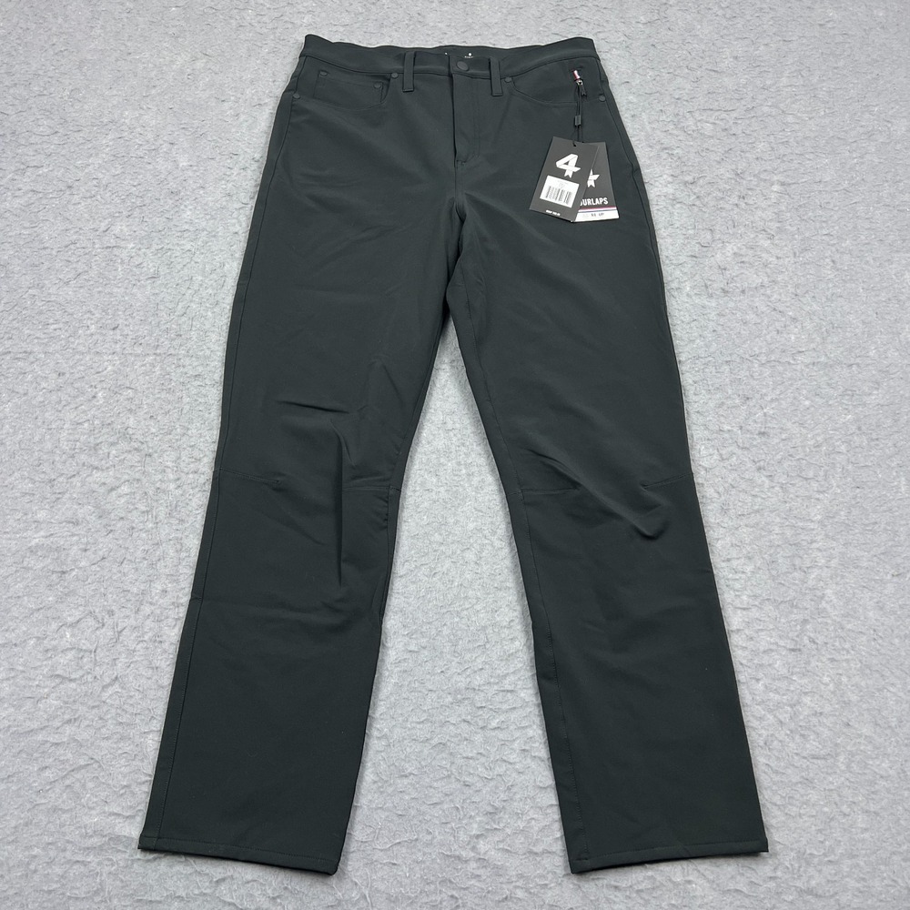 Fourlaps Evolve Pants Women's 8 Black Re-Up Recycled Fabric Preppy Golf Tech $98